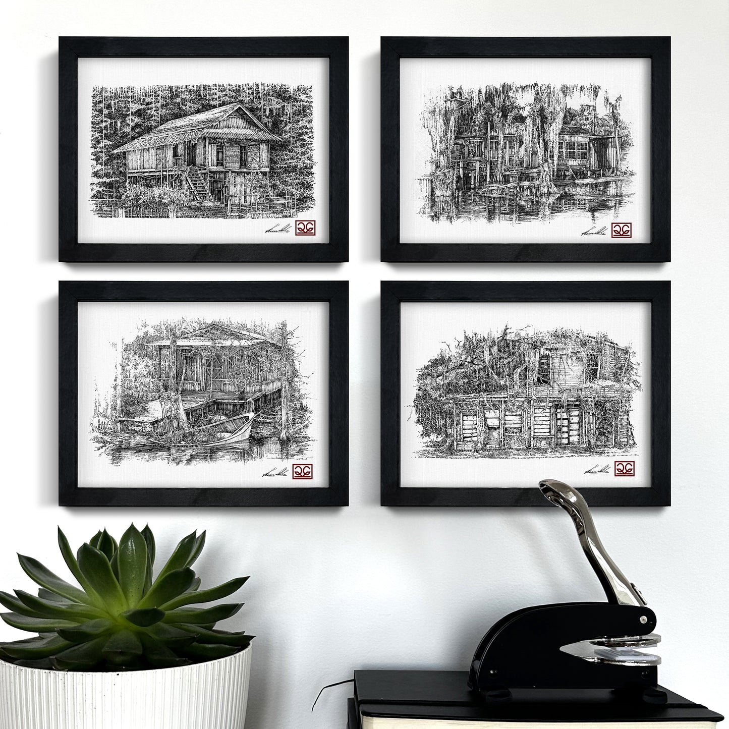 Set of 4 works #1