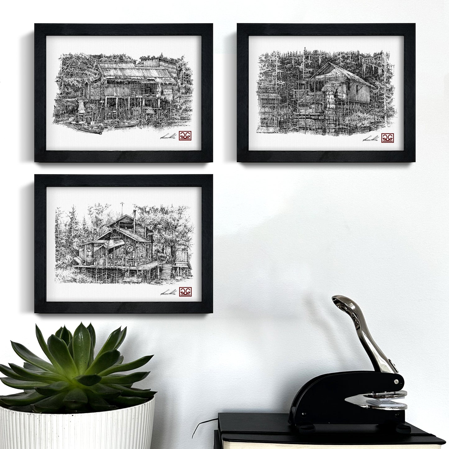 Set of 3 works