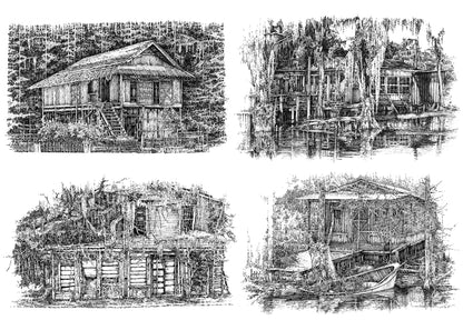 Set of 4 works #1